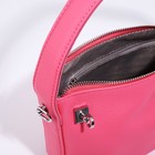 Сумка женская багет на молнии, 22×9×12 см, розовая - Фото 3