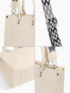 Сумка женская тоут на молнии, 31×10.5×25 см, белый - Фото 8