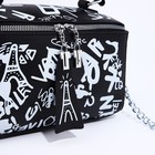 Сумка женская на молнии, цвет чёрный - фото 38838023