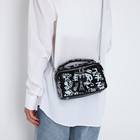 Сумка женская на молнии, цвет чёрный - фото 38838027