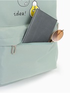 Рюкзак школьный на молнии, с карманами, с принтом, размер 30×15×43 см, зелёный - фото 51988991