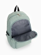 Рюкзак школьный на молнии, с карманами, с принтом, размер 30×15×43 см, зелёный - фото 51988992