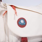 Сумка молодёжная на клапане, 29×13×24 см, молочная/коричневая - Фото 5