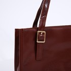 Сумка женская тоут на молнии, цвет бордовый - фото 24702186