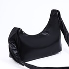 Сумка-багет на молнии, цвет чёрный - фото 22642199