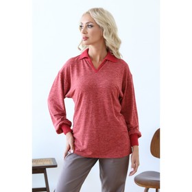 Пуловер женский, размер 44, цвет красный