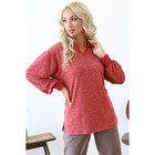 Пуловер женский, размер 48, цвет красный - фото 82141