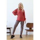 Пуловер женский, размер 48, цвет красный - фото 82143