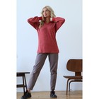Пуловер женский, размер 48, цвет красный - фото 82145