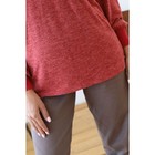 Пуловер женский, размер 48, цвет красный - фото 82137