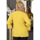 Джемпер женский, размер 56, цвет жёлтый - Фото 6