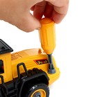 Конструктор винтовой «Погрузчик», с краном, инерция, 40 деталей - фото 22557904