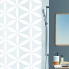Штора декоративная для ванной комнаты RANIA, 180х200 см, цвет белый - фото 292446405