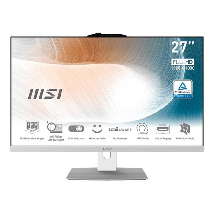 Моноблок MSI Modern AM272 27 i5-1240P 16 Гб SSD 512Гб UHD noOS белый 9837900₽