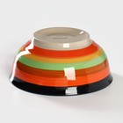 Салатник керамический Доляна «Индия», 1,5 л, d=21, цвет оранжевый - Фото 3