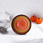 Салатник керамический Доляна «Индия», 1,5 л, d=21, цвет оранжевый - Фото 6