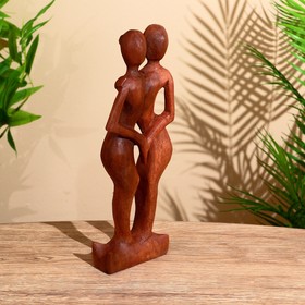 

УЦЕНКА Сувенир дерево "Пара Танец" коричневый цвет 30х12х4,5 см