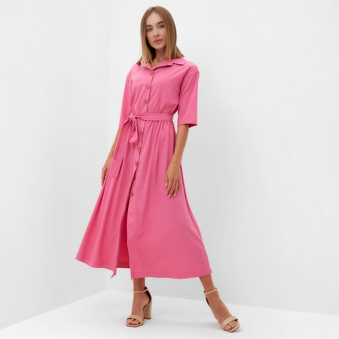 Платье женское MINAKU: Enjoy цвет ярко-розовый, р-р 42 - Фото 1