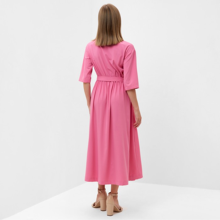 Платье женское MINAKU: Enjoy цвет ярко-розовый, р-р 48