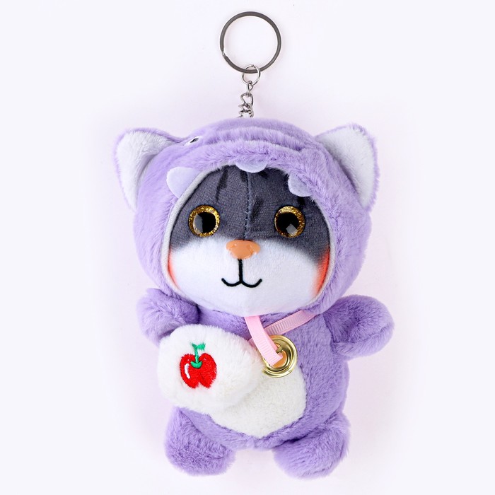

Мягкая игрушка «Котик в костюме» на брелоке, 13 см, цвет МИКС