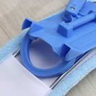 УЦЕНКА Швабра для мытья пола плоская Доляна, насадка из микрофибры 44×14 см, телескопическая ручка 80-126 см, цвет МИКС - Фото 8
