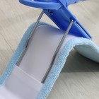УЦЕНКА Швабра для мытья пола плоская Доляна, насадка из микрофибры 44×14 см, телескопическая ручка 80-126 см, цвет МИКС - Фото 9