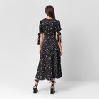 Платье миди женское MIST Flower, размер 42, чёрное - фото 22699233