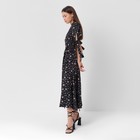 Платье миди женское MIST Flower, размер 50, чёрное - фото 22674107