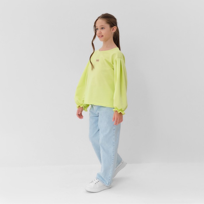 Джемпер для девочки MINAKU цвет лимонный, рост 104 см - фото 1907802335