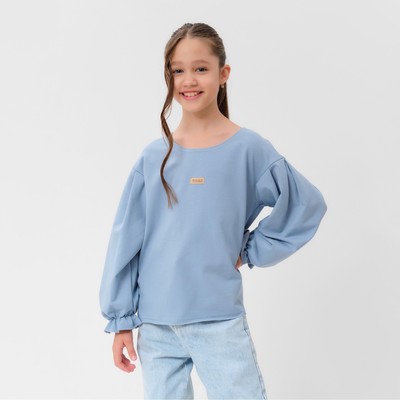 Джемпер для девочки MINAKU, голубой, рост 122 см