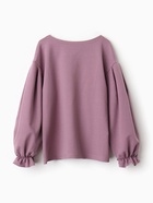 Свитшот для девочки MINAKU: Casual Collection, пыльно-сиреневый, размер 128 см - Фото 11