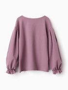 Свитшот для девочки MINAKU: Casual Collection, пыльно-сиреневый, размер 134 см - Фото 11