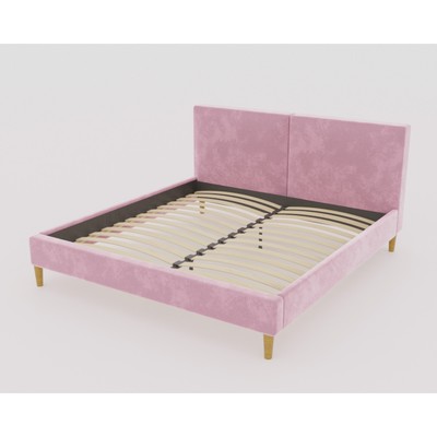 Кровать Линси с орт.основанием 1400х2000 розовый велюр