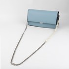 Цепочка для сумки, с карабинами, с жемчужными бусами, d = 12 мм, 14 × 8 мм, 120 см, цвет серебряный - фото 7141976
