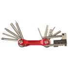 Мультиключ 11 инструментов, цвет красный 9417559