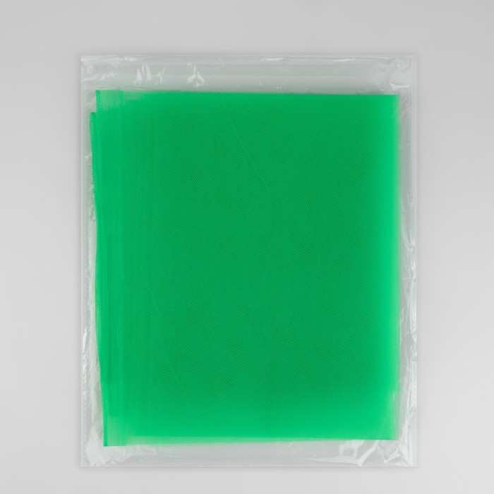Фатин, 160 см, 11 ± 1 г/кв.м, 1 ± 0,2 м, цвет зелёный №17