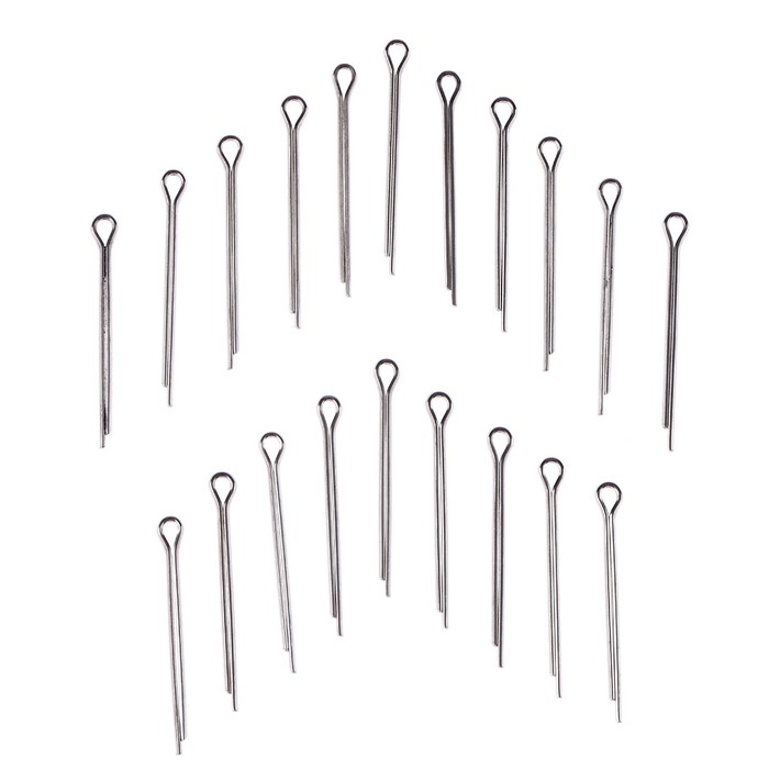 Шплинт О-образный для изготовления суставов игрушек, размер 1 шт. — 2.5×30 мм, набор 20 шт. - Фото 1