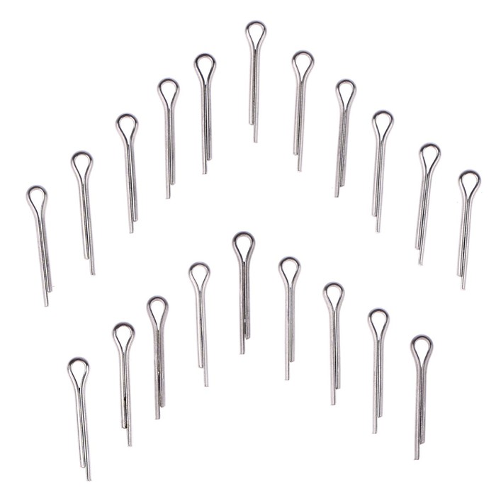 Шплинт О-образный для изготовления суставов игрушек, размер 1 шт. — 2×16 мм, набор 20 шт. - Фото 1