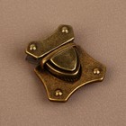 Застёжка для сумки, 4×4.2 см, цвет бронзовый - Фото 2