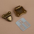 Застёжка для сумки, 4×4.2 см, цвет бронзовый - Фото 3