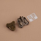 Застёжка для сумки, 4×4.2 см, цвет бронзовый - Фото 4
