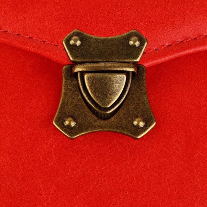 Застёжка для сумки, 4 × 4,2 см, цвет бронзовый