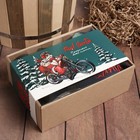 Новогодний подарочный набор «Bad Santa», плед, носки, перчатки, термостакан - Фото 3