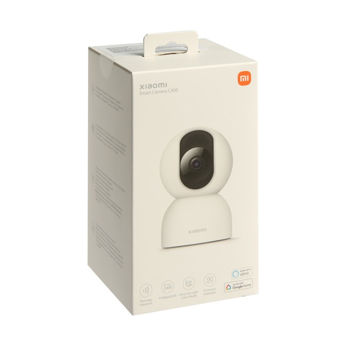 Видеокамера Xiaomi Smart Camera C400 (BHR6619GL), IP, 2К, 4 Мп, 360°, microSD, ИК-подсветка