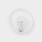 Крючки самоклеящиеся Доляна Gold, 4 шт., 6×6×2 см, прозрачные - Фото 4