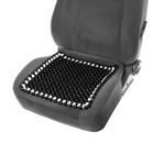 Накидка массажер TORSO на сиденье 42×42 см, дерево, черный с белым - Фото 3