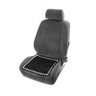 Накидка массажер TORSO на сиденье 42×42 см, дерево, черный с белым - Фото 4