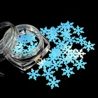 Пайетки для декора «Снежинки», голубые - Фото 3