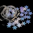 Пайетки для декора «Снежинка», голографические, розовые - Фото 3