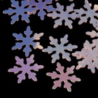 Пайетки для декора «Снежинка», голографические, розовые - Фото 4